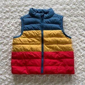 Size 18-24 Months Janie and Jack Vibrant Colorblock Puffer Vest Coat